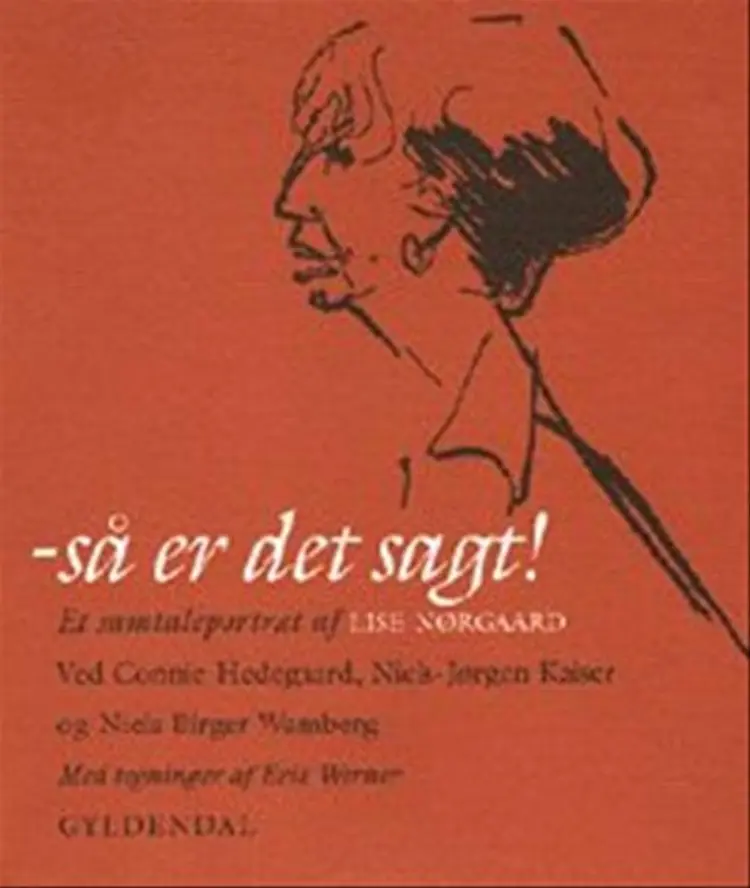 Så er det sagt! af Lise Nørgaard