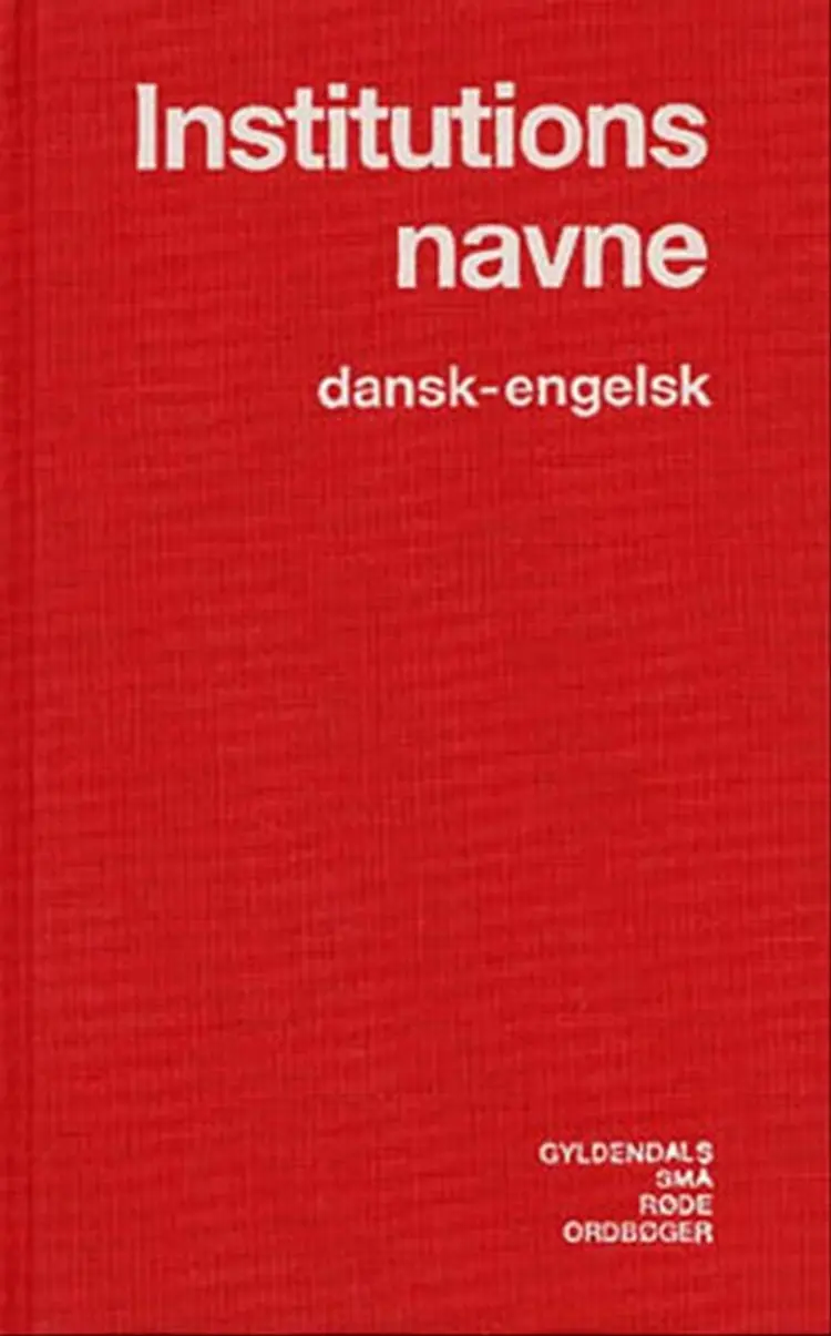 Institutionsnavne af Jens Axelsen