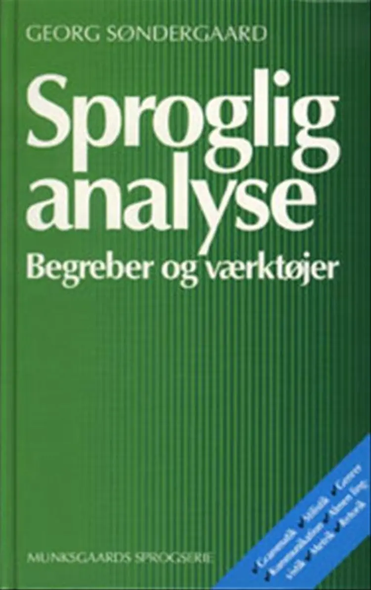 Sproglig analyse af Georg Søndergaard