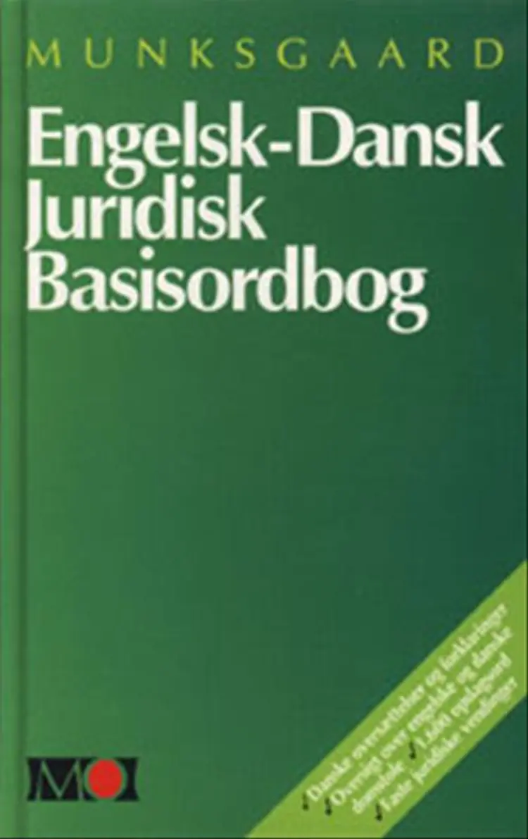 Engelsk-Dansk juridisk basisordbog af Sandro Nielsen