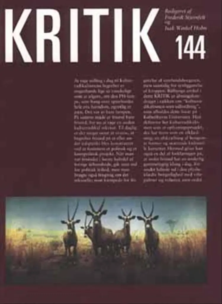 Kritik 144 af Frederik Stjernfelt
