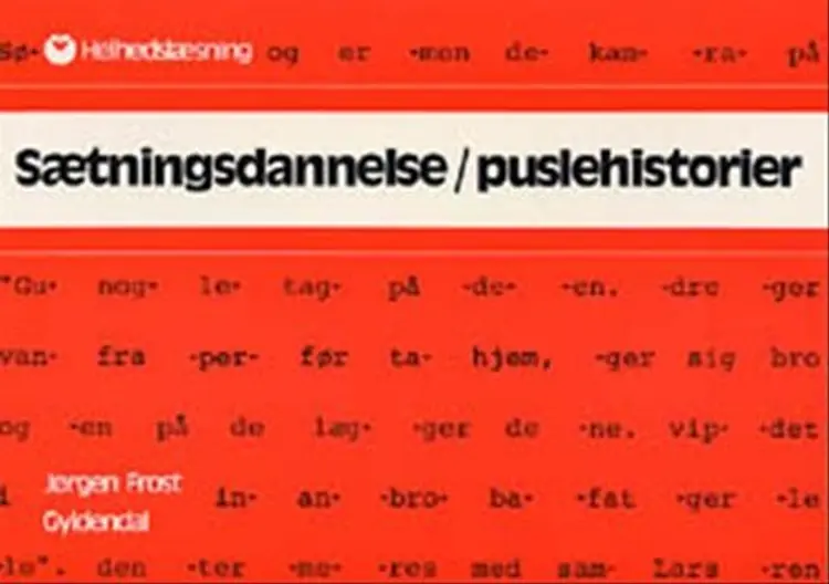 Sætningsdannelse/puslehistorier af Jørgen Frost