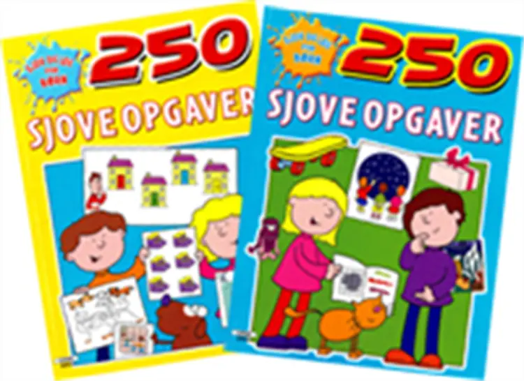 250 sjove opgaver (2 hæfter) af -