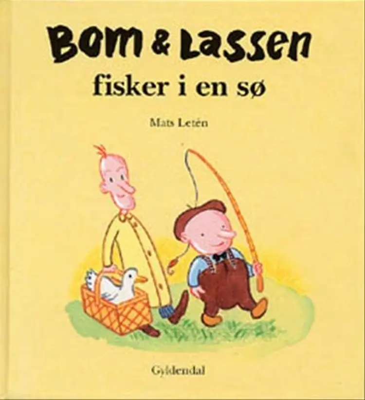 Bom & Lassen fisker i en sø af Mats Letén