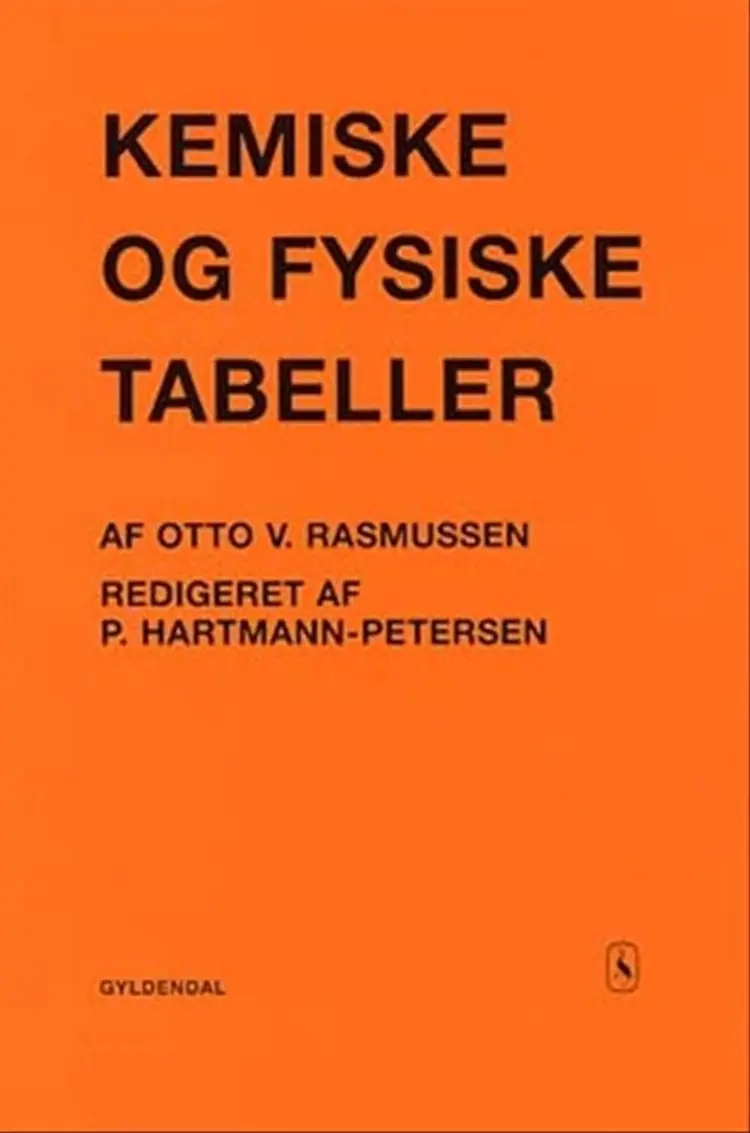 Kemiske og fysiske tabeller af Otto V. Rasmussen