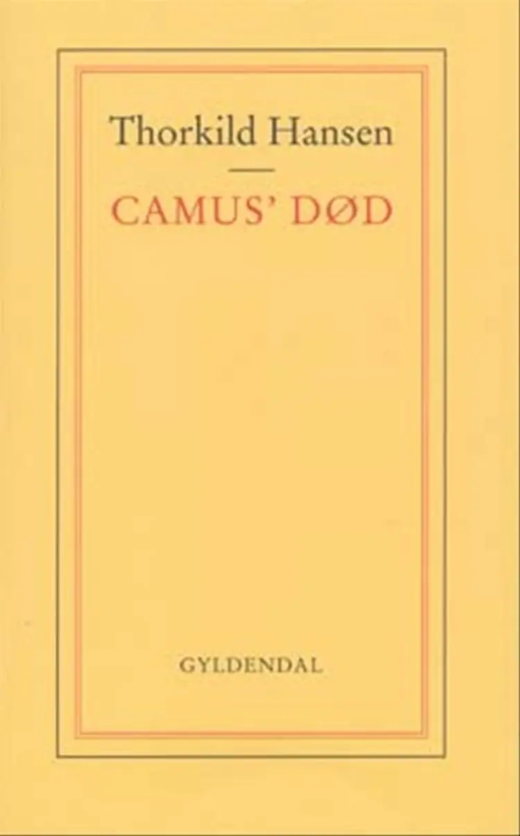 Camus´ død af Thorkild Hansen