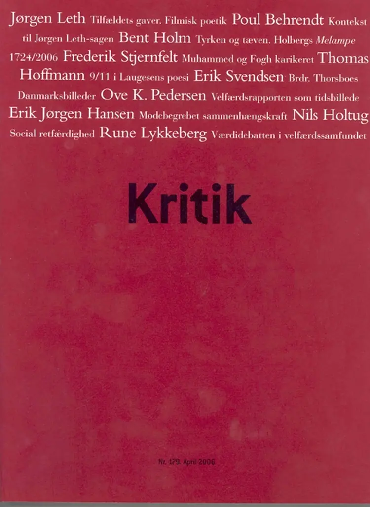 KRITIK, 39. årgang, 179 af Lasse Horne Kjældgaard