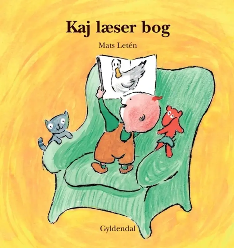 Kaj læser bog af Mats Letén