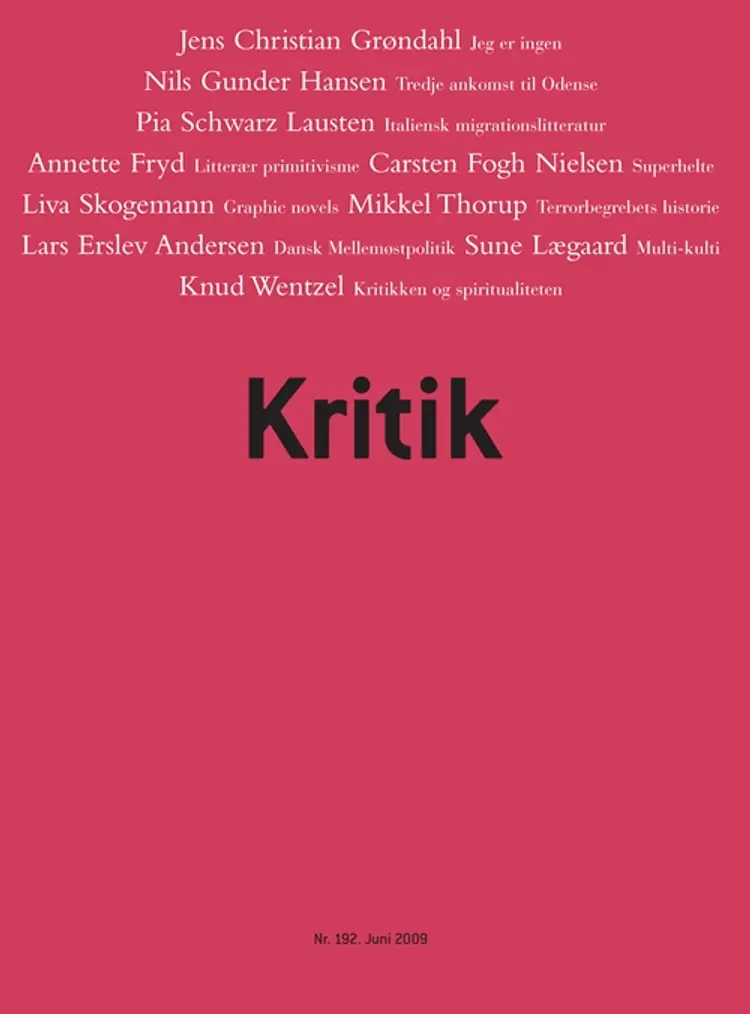 Kritik, 42. årgang, nr. 192 af Lasse Horne Kjældgaard