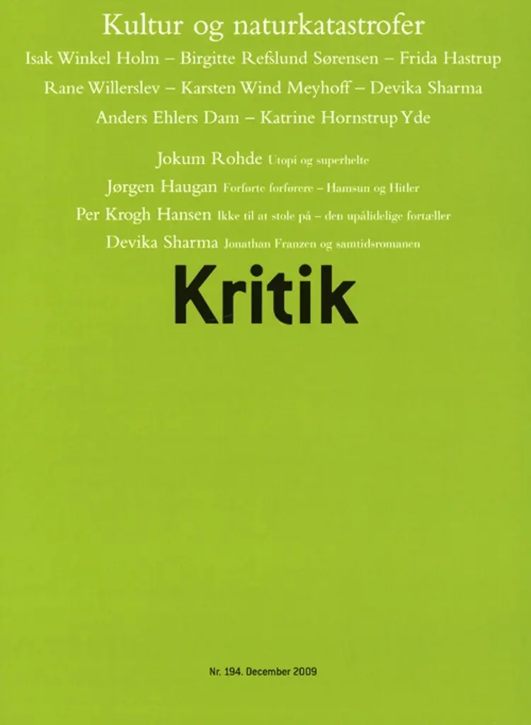 Kritik, 42. årgang, nr. 194 af Lasse Horne Kjældgaard
