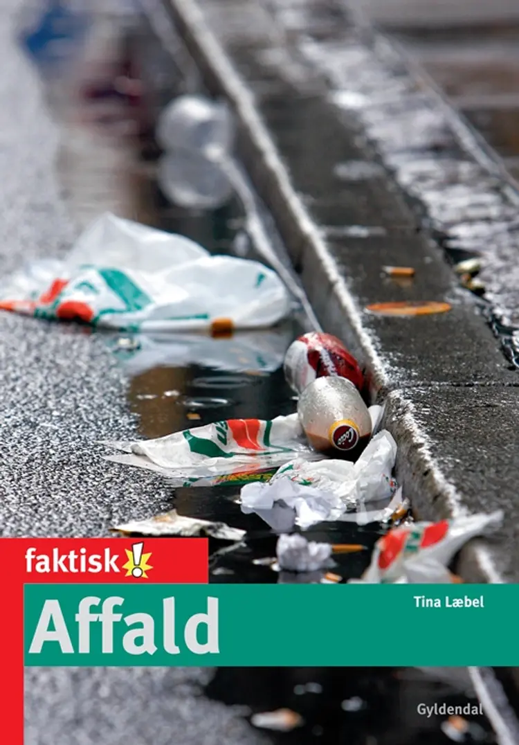 Affald af tina læbel