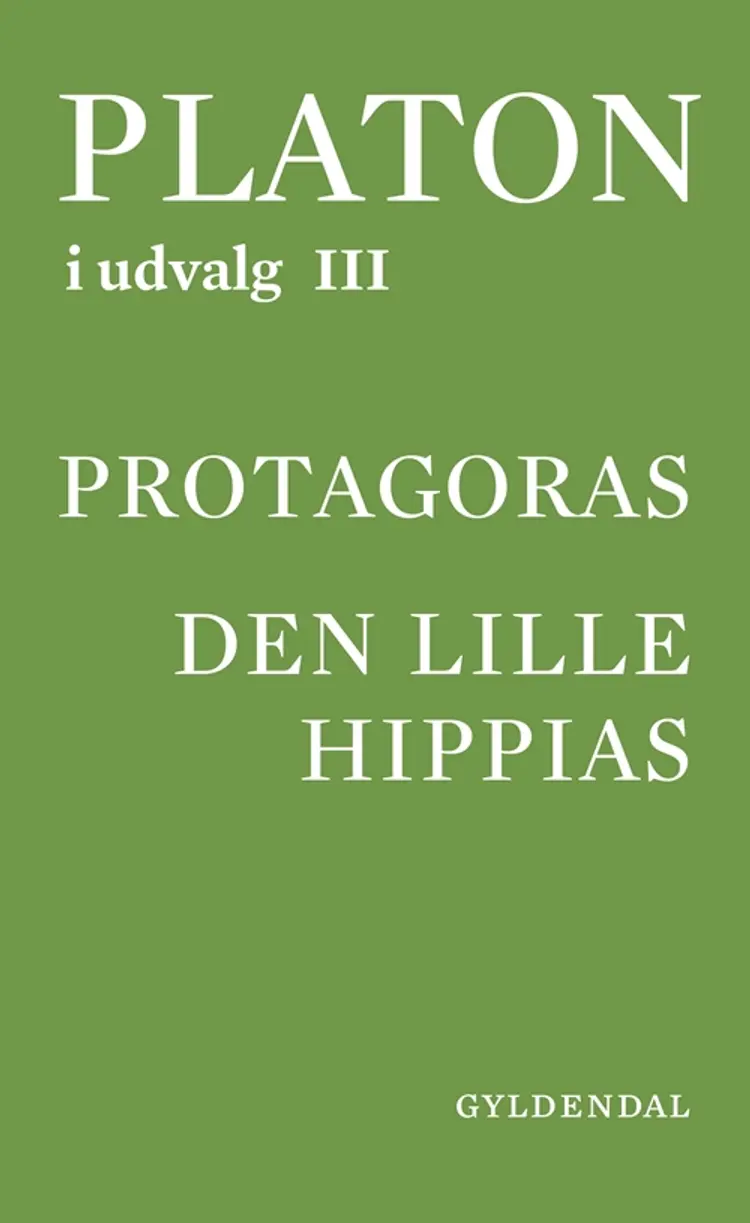 Platon i udvalg Protagoras af David Bloch