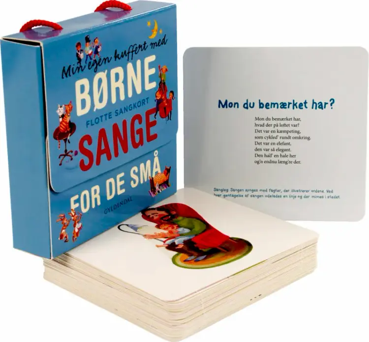 Min egen kuffert med børnesange for de små af Gyldendal