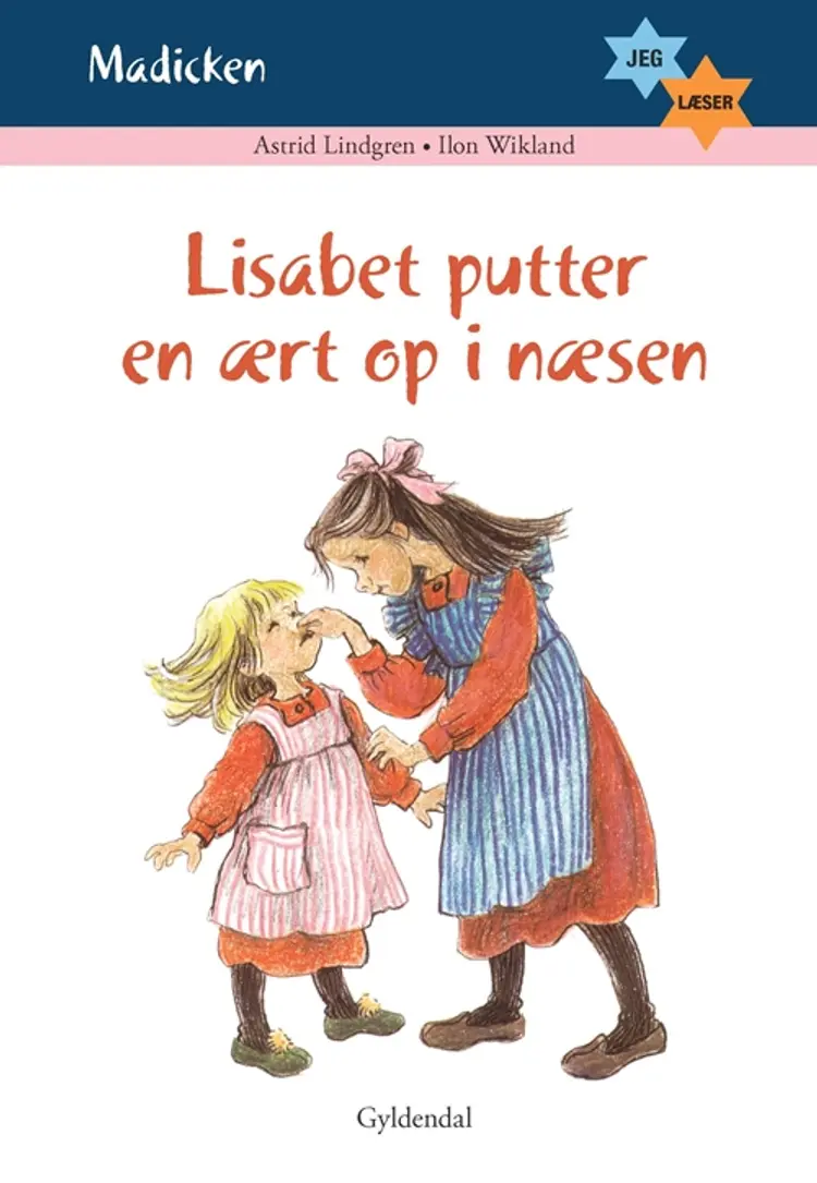 Lisabet putter en ært op i næsen af Astrid Lindgren