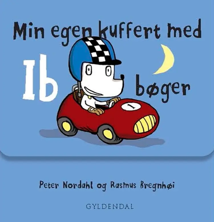 Min egen kuffert med Ib bøger af Peter Nordahl