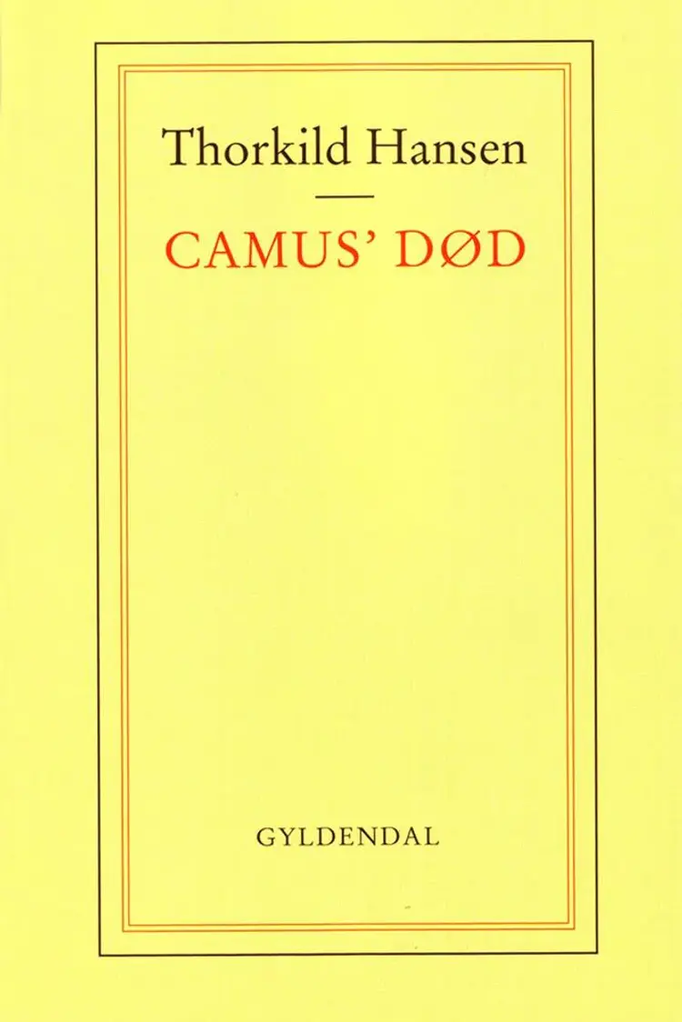 Camus´ død af Thorkild Hansen