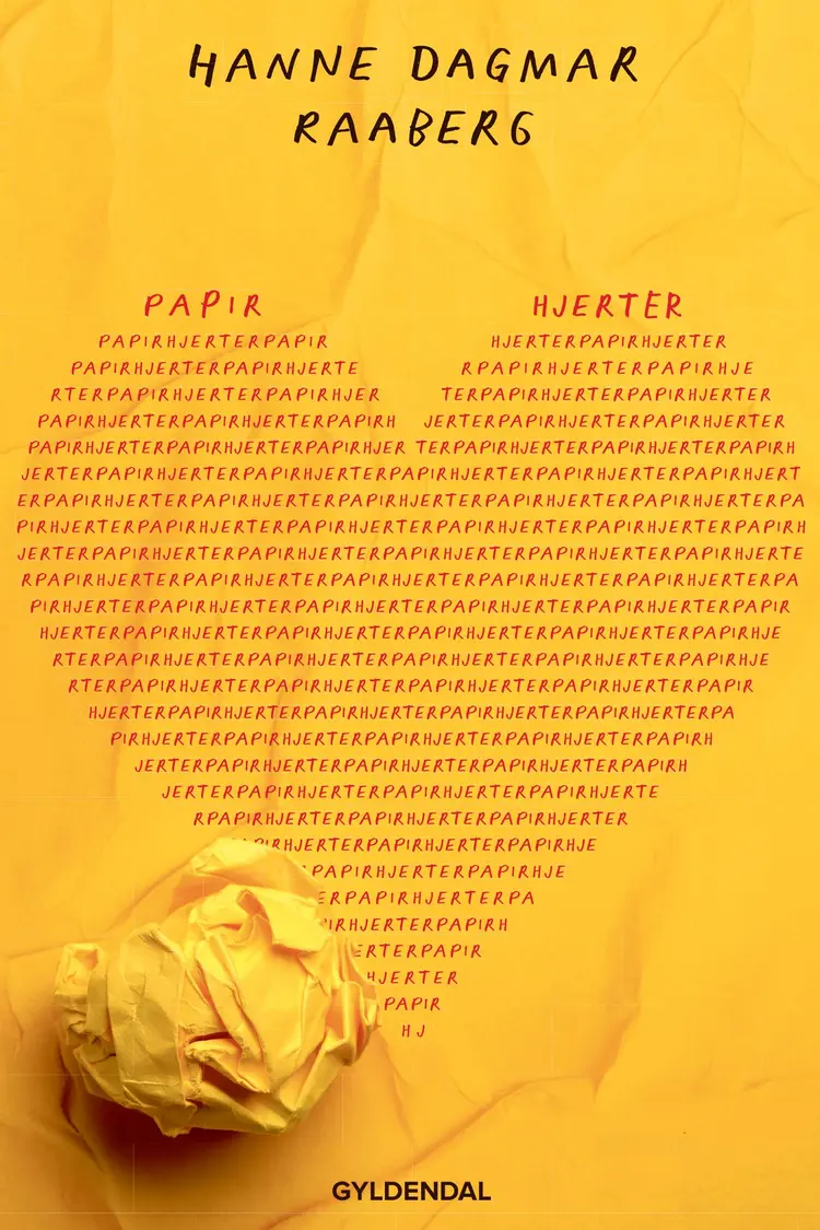 Papirhjerter af Hanne Dagmar Raaberg