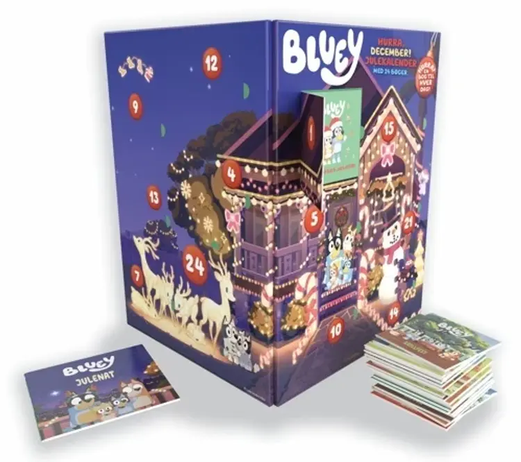 Bluey – Hurra, december! Julekalender med 24 bøger af Ludo Studio Pty Ltd