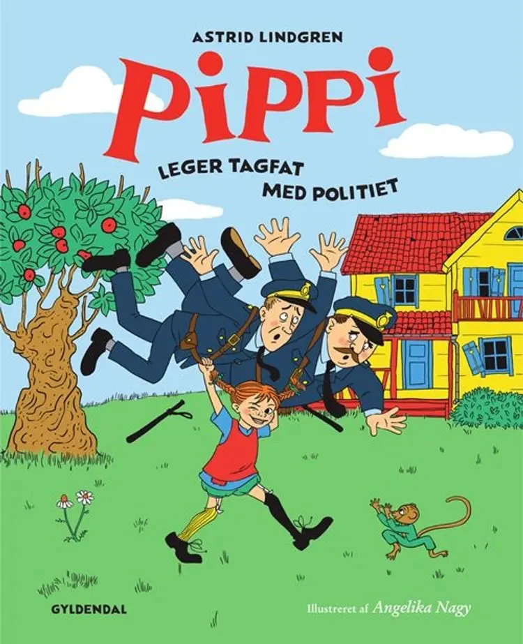 Pippi leger tagfat med politiet af Astrid Lindgren