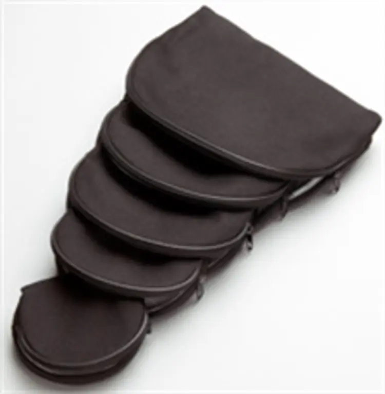 Kosmetik tasker  sort kanvas (5 i en) af -