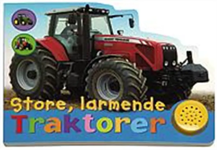 Store, larmende traktorer af -