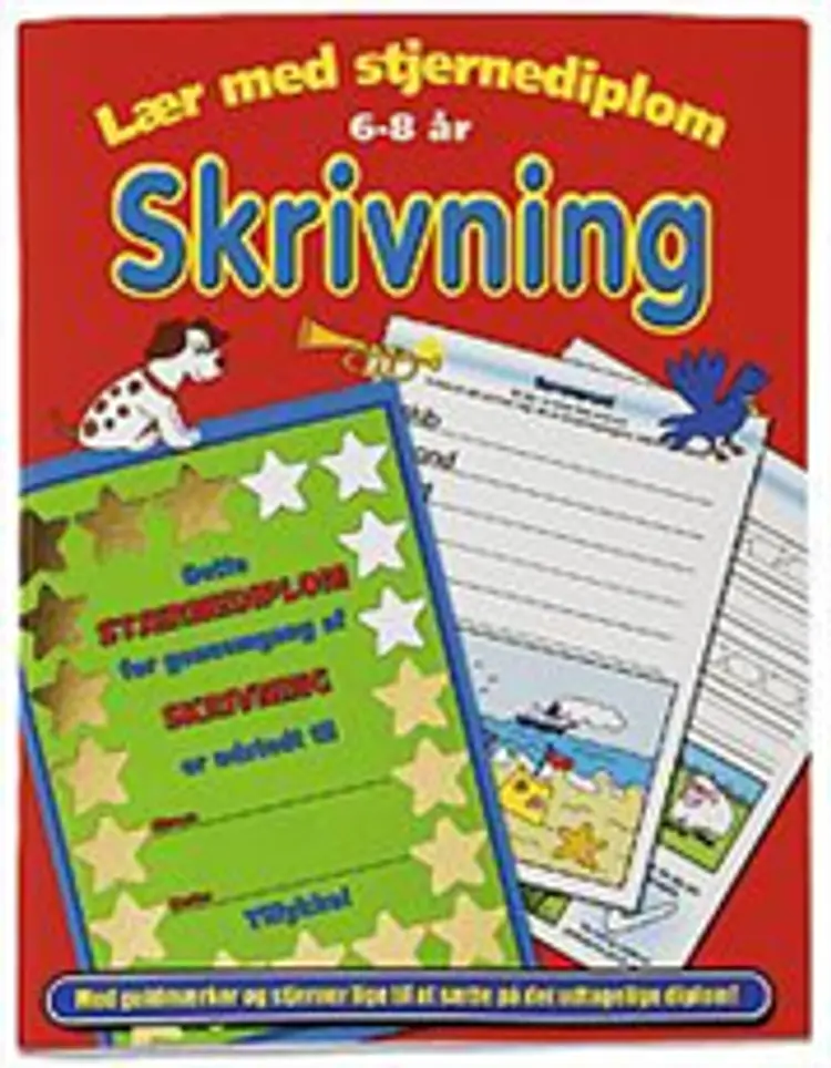 Lær med stjernediplom - Skrivning af -