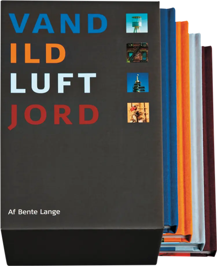 Huse - 4 bind i kasette af Bente Lange