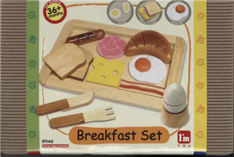 Legemad  i træ - Morgenmad af -