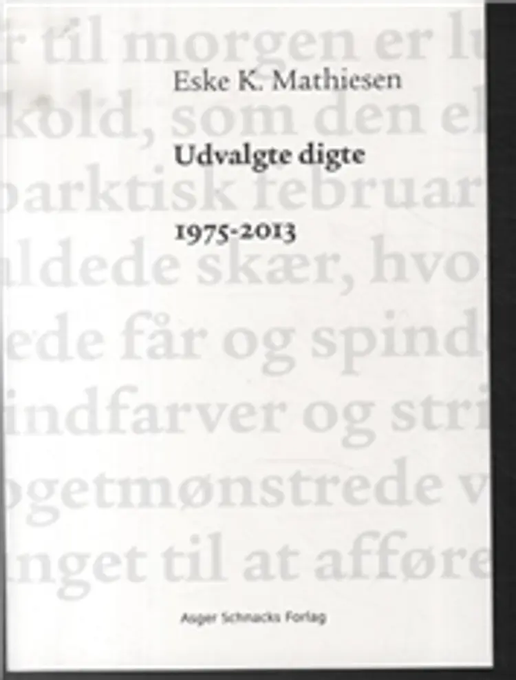 Udvalgte digte 1975-2013 af Eske K. Mathiesen
