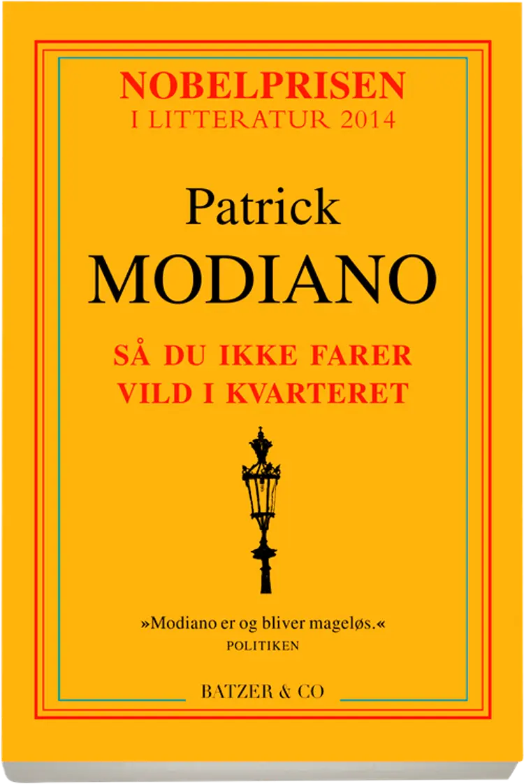 Så du ikke farer vild i kvarteret af Patrick Modiano
