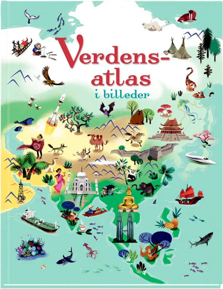 Verdensatlas i billeder af Nathalie Ragondet