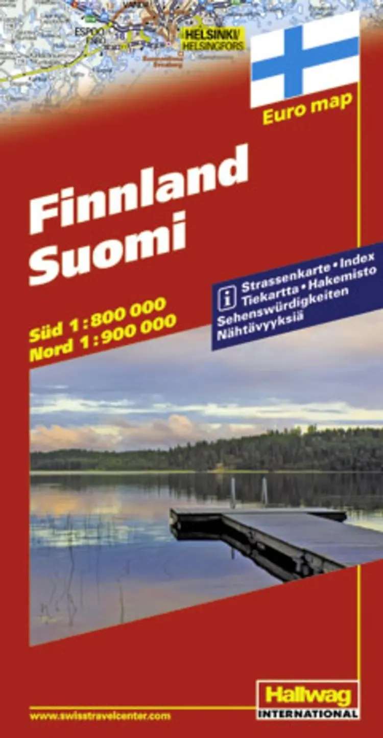 Hallwag, vejkort, Finland