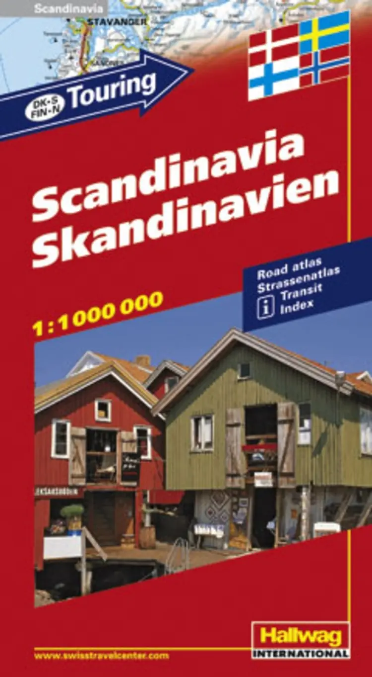 Hallwag, kortbog, Skandinavien 