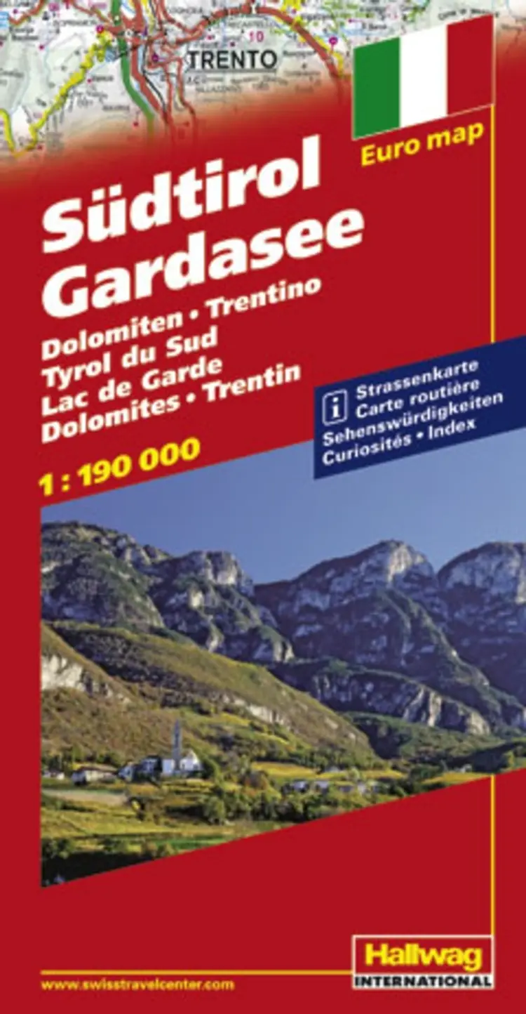 Hallwag, vejkort, Sydtyrol/Gardasøen