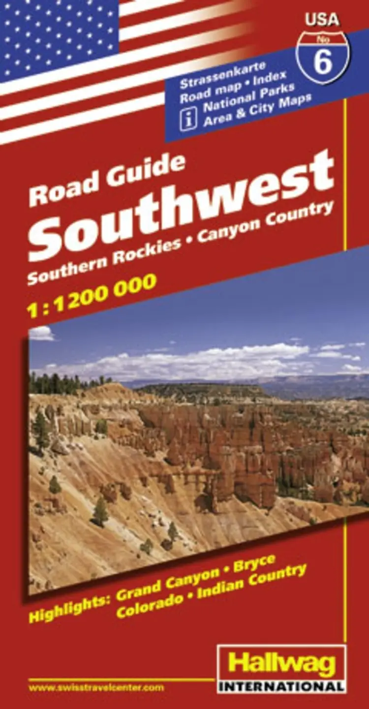 Hallwag, vejkort USA nr. 06: Southwest/Southern Rockies/Canyon Country