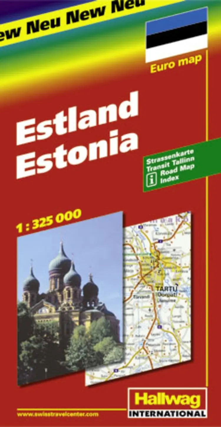 Hallwag, vejkort, Estland