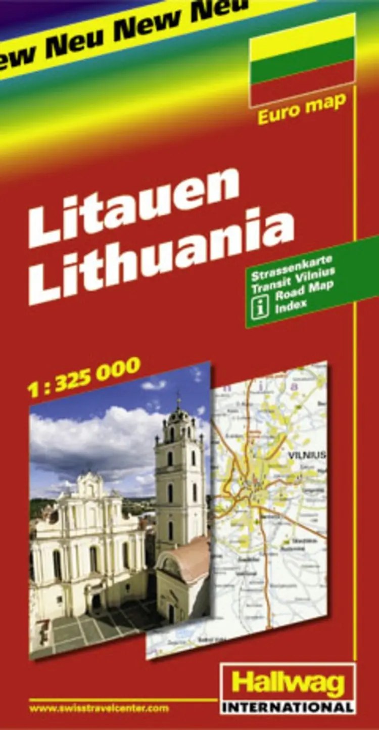 Hallwag, vejkort, Litauen