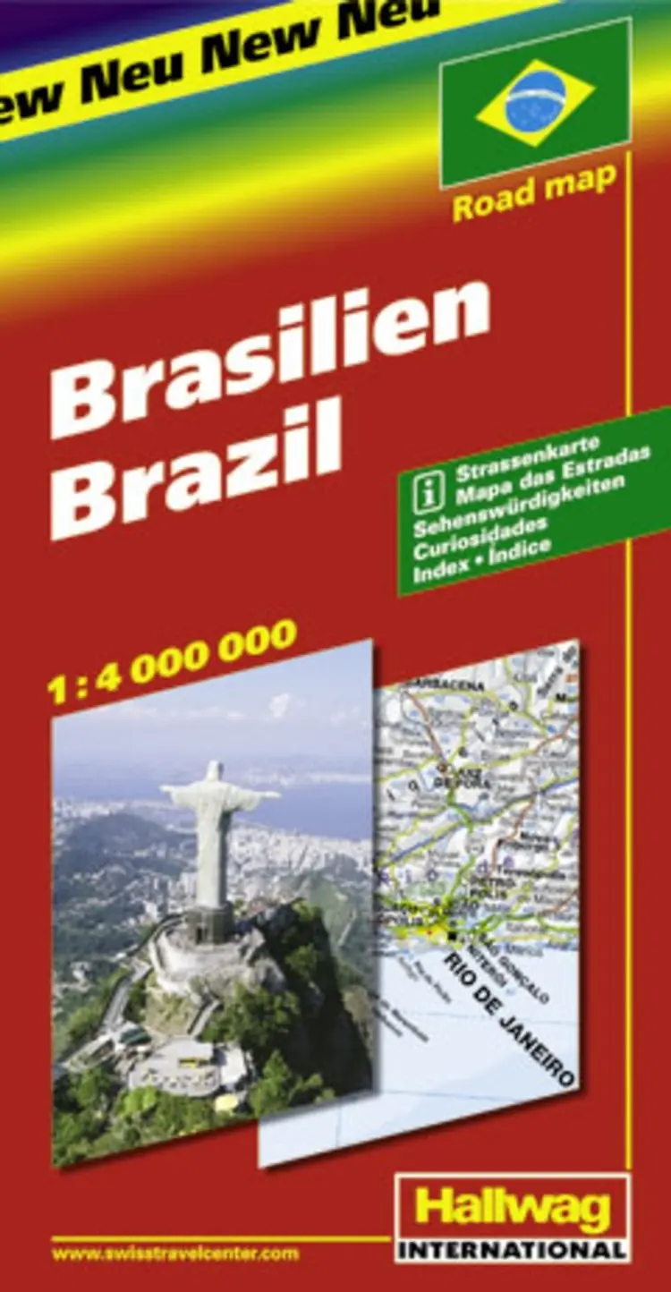 Hallwag, vejkort, Brasilien