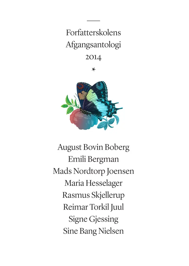 Forfatterskolens afgangsantologi 2014 af Signe Gjessing