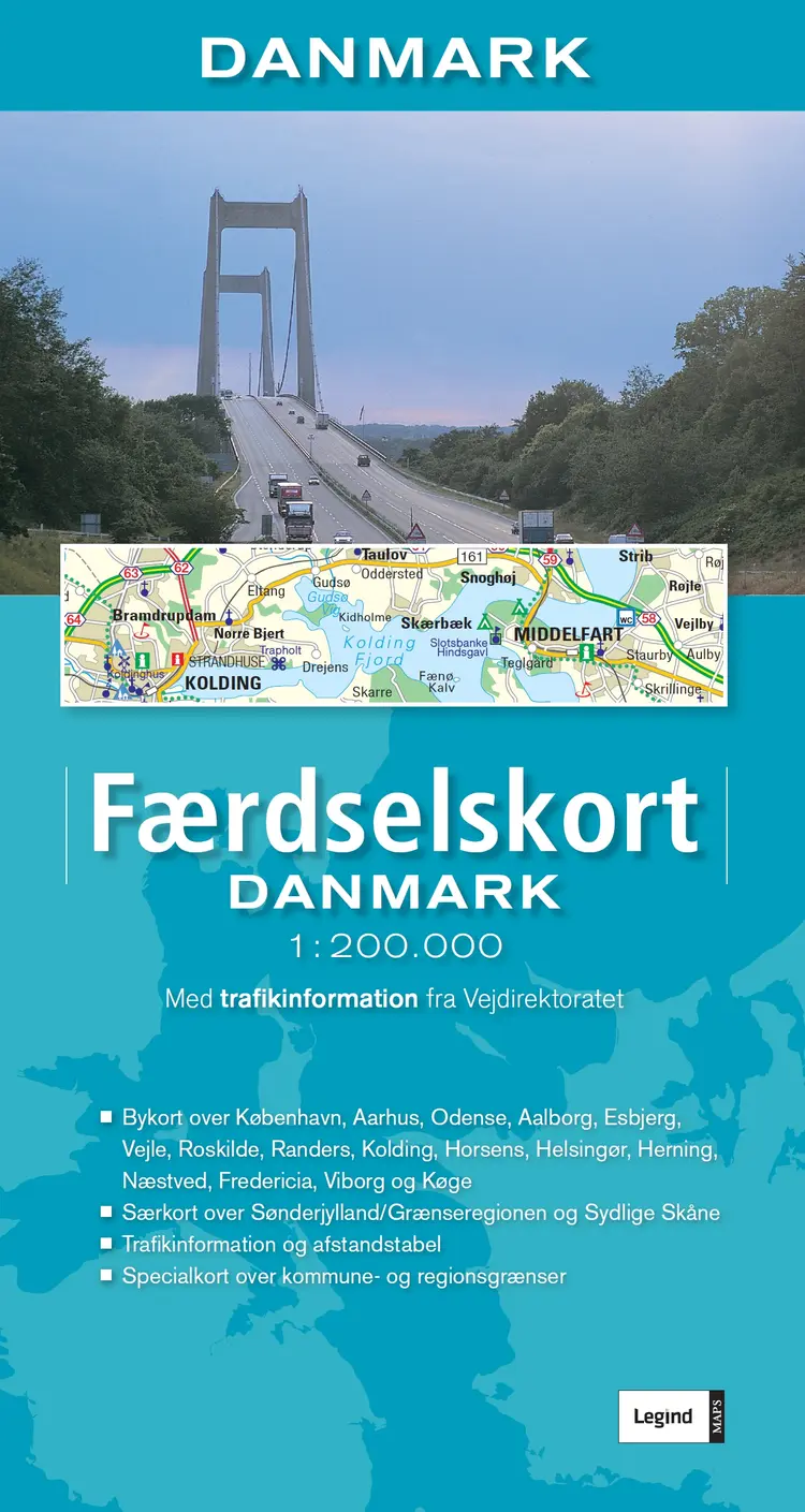 Færdselskort Danmark 2012