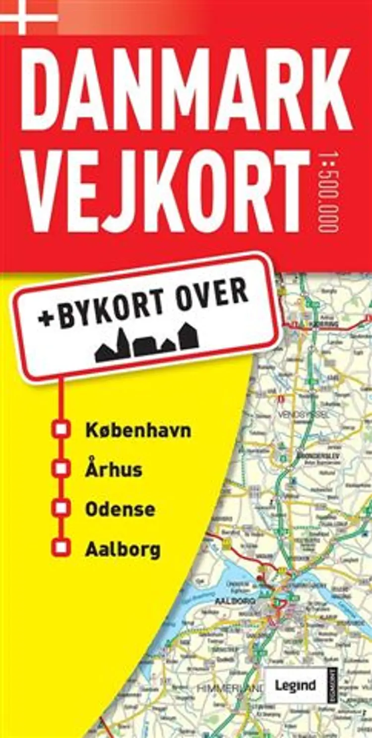 Danmark Vejkort 1:500.000