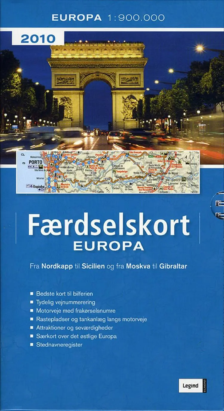 Færdselskort Europa 2010