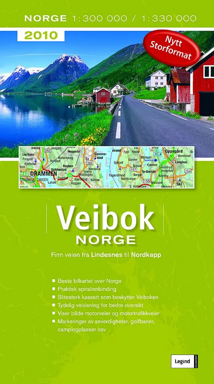 Færdselskort Norge 2010 af Legind