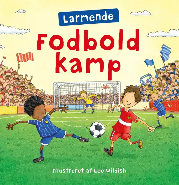Larmende fodboldkamp af .