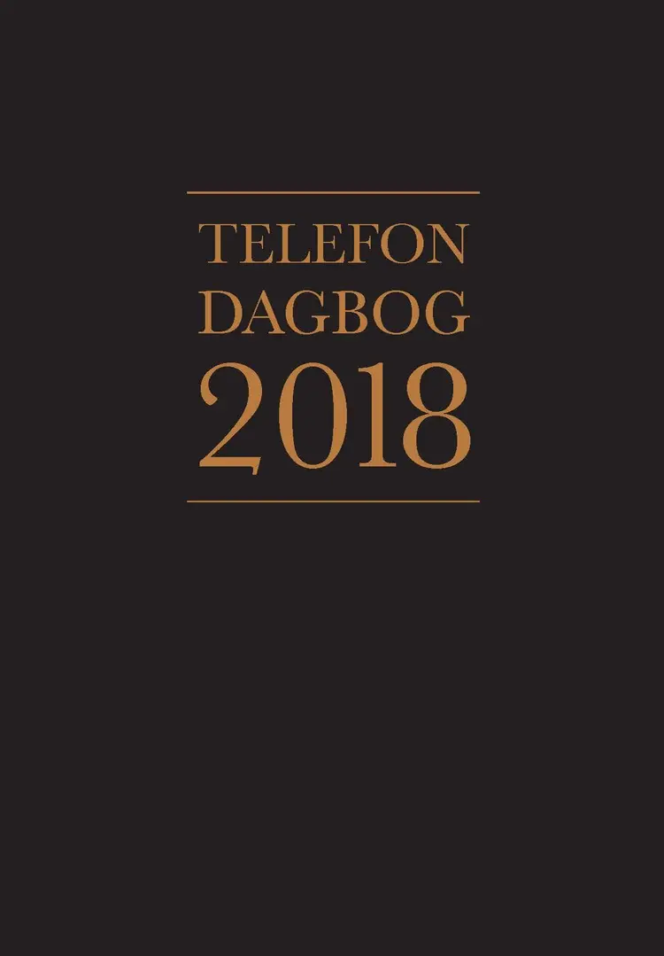 Telefondagbog 2018 af .