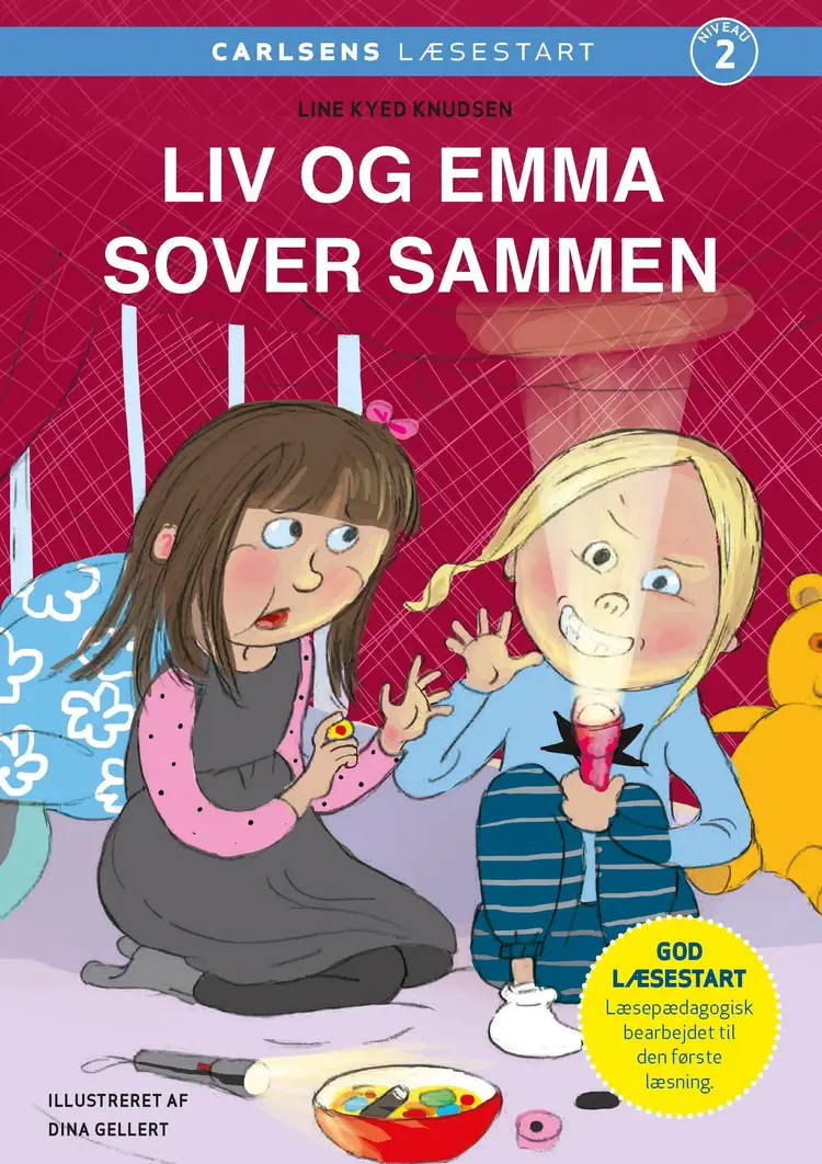 Carlsens Læsestart - Liv og Emma sover sammen af Line Kyed Knudsen