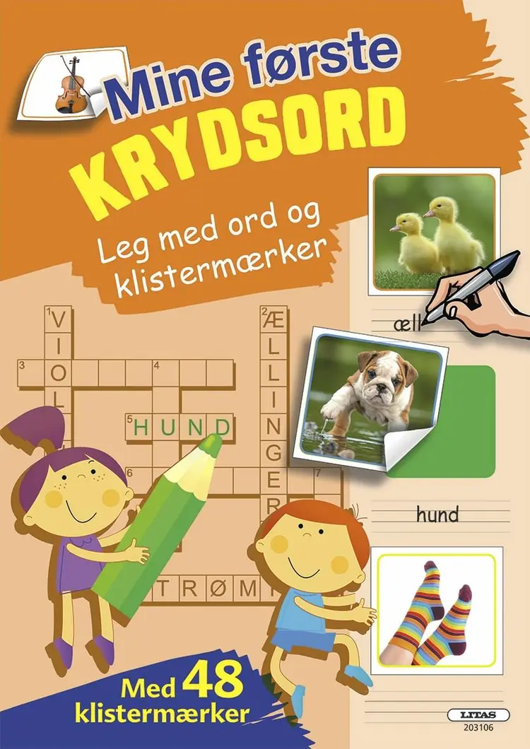MINE FØRSTE KRYDSORD (orange) ( kolli 6 ) af .