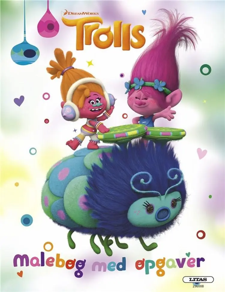 TROLLS - Malebog med opgaver ( kolli 6 ) af .