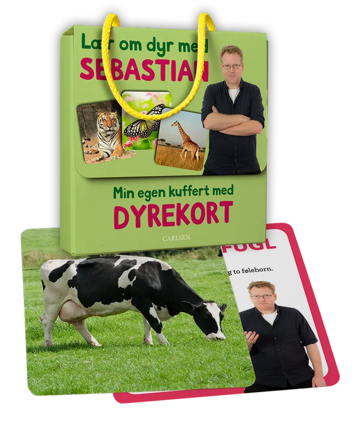 Min egen kuffert med dyrekort - Lær om dyr med Sebastian Klein af Sebastian Klein