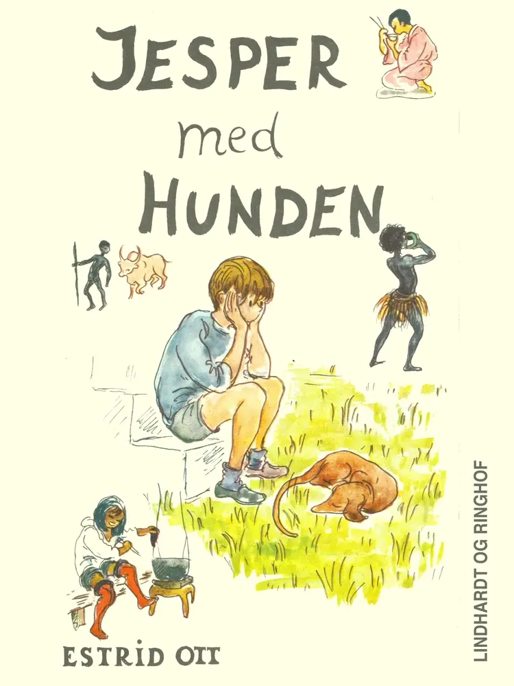 Jesper med hunden af Estrid Ott